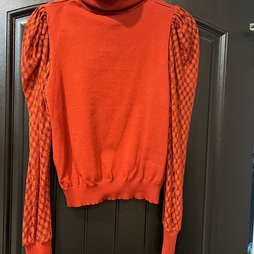 Elegant Red Turtleneck Sweater